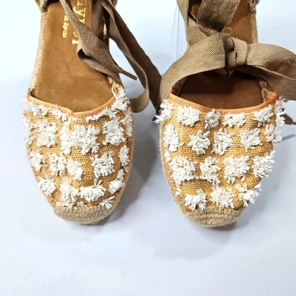 Maypol Tan Espadrilles Sandals Size 36 - Picture 3 of 7